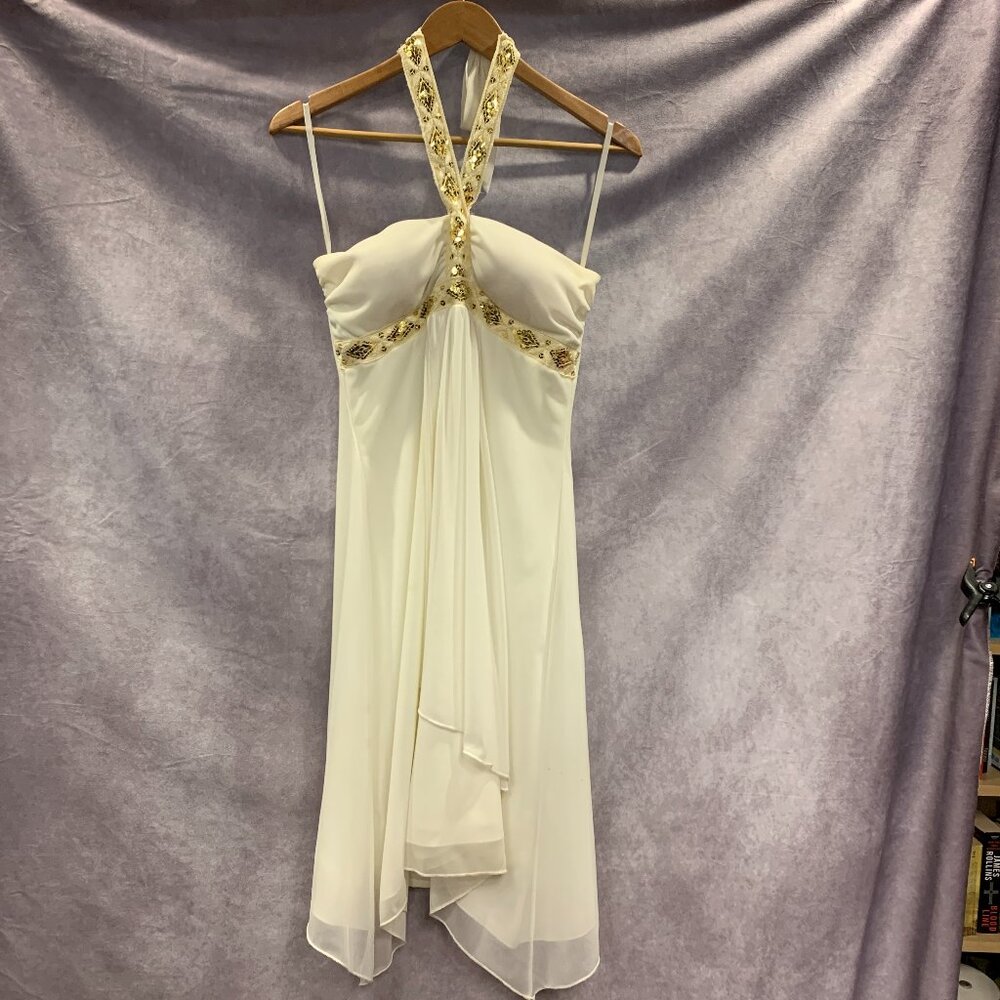 BCX Hankie Hem Halter Dress